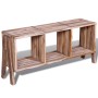 Mueble de TV con 3 estantes apilables teca reciclada de vidaXL, Muebles TV - Ref: Foro24-241718, Precio: 153,77 €, Descuento: %