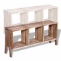 Mueble de TV con 3 estantes apilables teca reciclada de vidaXL, Muebles TV - Ref: Foro24-241718, Precio: 153,77 €, Descuento: %