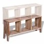 Mueble de TV con 3 estantes apilables teca reciclada de vidaXL, Muebles TV - Ref: Foro24-241718, Precio: 139,69 €, Descuento: %