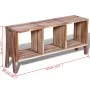 Mueble de TV con 3 estantes apilables teca reciclada de vidaXL, Muebles TV - Ref: Foro24-241718, Precio: 139,69 €, Descuento: %