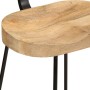Taburetes de barra 2 uds 49x43x88 cm madera maciza de mango en Taburetes de cocina | Comprar online en Foru.es