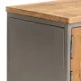 Mueble para TV madera de teca reciclada y acero 120x30x40 cm de vidaXL, Muebles TV - Ref: Foro24-246281, Precio: 157,23 €, De...