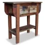 Solid recycled wood console table 80x35x80 cm by vidaXL, Side tables - Ref: Foro24-244509, Price: 236,78 €, Discount: %