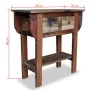 Mesa consola de madera maciza reciclada 80x35x80 cm de vidaXL, Mesas auxiliares - Ref: Foro24-244509, Precio: 236,78 €, Descu...