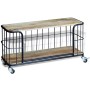 Mueble de TV de madera maciza de mango 100x40x45 cm de vidaXL, Muebles TV - Ref: Foro24-243301, Precio: 206,99 €, Descuento: %