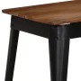 Mesa de comedor de madera maciza de acacia y acero 120x60x76 cm de vidaXL, Mesas de cocina y de comedor - Ref: Foro24-246295,...