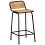 Taburetes de barra 2 uds 46x35,5x80 cm madera maciza de mango en Taburetes de cocina | Comprar online en Foru.es