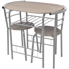 Juego de barra de desayuno MDF de vidaXL, muebles para cocinas y comedores - Ref: Foro24-243002, Precio: 114,20 €, Descuento: %