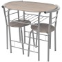 Juego de barra de desayuno MDF de vidaXL, muebles para cocinas y comedores - Ref: Foro24-243002, Precio: 114,20 €, Descuento: %