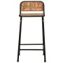 Taburetes de barra 2 uds 46x35,5x80 madera maciza reciclada en Taburetes de cocina | Comprar online en Foru.es
