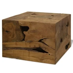 Brown genuine teak coffee table 50x50x35 cm by vidaXL, Coffee table - Ref: Foro24-244557, Price: 226,52 €, Discount: %