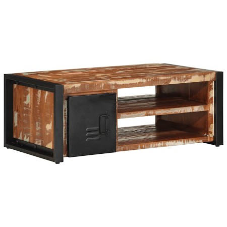 Mesa de centro multicolor 90x50x36 cm madera maciza reciclada en Mesas de centro | Comprar online en Foru.es