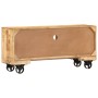 Mueble para la TV de madera de mango rugosa 110x30x50 cm de vidaXL, Muebles TV - Ref: Foro24-243983, Precio: 229,22 €, Descue...