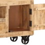 Mueble para la TV de madera de mango rugosa 110x30x50 cm de vidaXL, Muebles TV - Ref: Foro24-243983, Precio: 229,22 €, Descue...