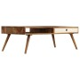 Mesa de centro de madera maciza de sheesham 110x50x35 cm de vidaXL, Mesas de centro - Ref: Foro24-246223, Precio: 174,88 €, D...