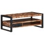 Mesa de centro multicolor 90x50x36 cm madera maciza reciclada en Mesas de centro | Comprar online en Foru.es