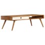 Mesa de centro de madera maciza de sheesham 110x50x35 cm de vidaXL, Mesas de centro - Ref: Foro24-246223, Precio: 174,88 €, D...
