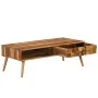Mesa de centro madera maciza sheesham acabado miel 110x50x37 cm de vidaXL, Mesas de centro - Ref: Foro24-246201, Precio: 156,...
