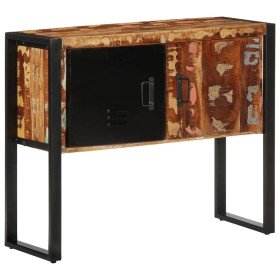 Mueble consola madera maciza reciclada multicolor 90x35x75 cm en Mesas auxiliares | Comprar online en Foru.es