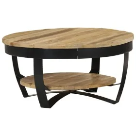 Mesa de centro de madera de mango rugosa 65x32 cm de vidaXL, Mesas de centro - Ref: Foro24-244675, Precio: 120,61 €, Descuent...