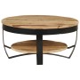 Mesa de centro de madera de mango rugosa 65x32 cm de vidaXL, Mesas de centro - Ref: Foro24-244675, Precio: 122,72 €, Descuent...