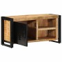 Mueble de TV madera maciza de mango rugosa 80x30x40 cm en Muebles TV | Comprar online en Foru.es