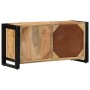Mueble de TV madera maciza de mango rugosa 80x30x40 cm en Muebles TV | Comprar online en Foru.es