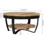 Mesa de centro de madera de mango rugosa 65x32 cm de vidaXL, Mesas de centro - Ref: Foro24-244675, Precio: 122,72 €, Descuent...