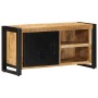 Mueble de TV madera maciza de mango rugosa 80x30x40 cm en Muebles TV | Comprar online en Foru.es