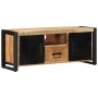 Mueble de TV madera maciza de mango rugosa 100x30x40 cm en Muebles TV | Comprar online en Foru.es