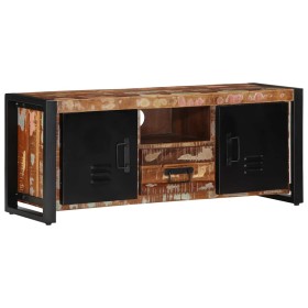 Mueble de TV madera maciza reciclada 100x30x40 cm en Muebles TV | Comprar online en Foru.es