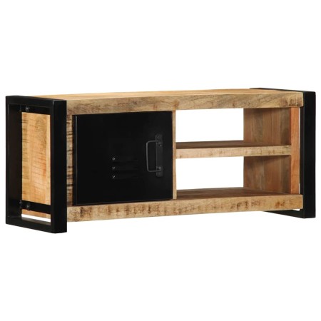 Mueble para la TV 80x30x35 madera maciza mango rugosa en Muebles TV | Comprar online en Foru.es