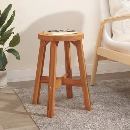 Runder Hocker massives Akazienholz braun 38x38x45 cm von vidaXL, Klapphocker und Stühle - Ref: Foro24-153331, Preis: 39,13 €,...