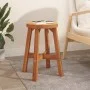 Round solid acacia wood stool in brown, 38x38x45 cm by vidaXL, Folding stools and chairs - Ref: Foro24-153331, Price: 39,13 €...