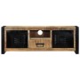 Mueble de TV madera maciza de mango rugosa 100x30x35 cm en Muebles TV | Comprar online en Foru.es