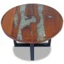 Mesa de centro de resina de teca 60 cm de vidaXL, Mesas de centro - Ref: Foro24-243466, Precio: 150,75 €, Descuento: %