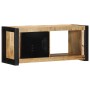 Mueble para la TV 80x30x35 madera maciza mango rugosa en Muebles TV | Comprar online en Foru.es