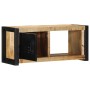 Mueble para la TV 80x30x35 madera maciza mango rugosa en Muebles TV | Comprar online en Foru.es