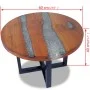Mesa de centro de resina de teca 60 cm de vidaXL, Mesas de centro - Ref: Foro24-243466, Precio: 150,75 €, Descuento: %