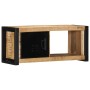 Mueble para la TV 80x30x35 madera maciza mango rugosa en Muebles TV | Comprar online en Foru.es
