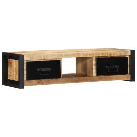 Mueble para la TV 100x30x25 madera maciza mango rugosa en Muebles TV | Comprar online en Foru.es