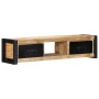 Mueble para la TV 100x30x25 madera maciza mango rugosa en Muebles TV | Comprar online en Foru.es