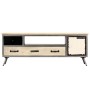 Mueble para TV de madera de mango maciza y acero 120x30x45 cm de vidaXL, Muebles TV - Ref: Foro24-246282, Precio: 196,90 €, D...