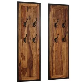 Coat racks 2 units of solid sheesham wood by vidaXL, Hat and coat racks - Ref: Foro24-246232, Price: 145,68 €, Discount: %