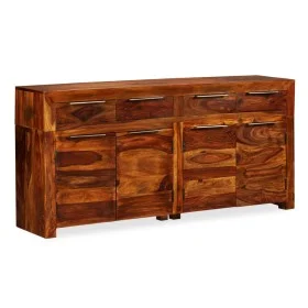 Aparador de madera maciza de sheesham 160x35x75 cm de vidaXL, Aparadores - Ref: Foro24-243943, Precio: 616,11 €, Descuento: %
