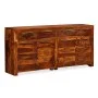Aparador de madera maciza de sheesham 160x35x75 cm de vidaXL, Aparadores - Ref: Foro24-243943, Precio: 616,11 €, Descuento: %
