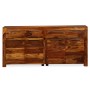 Aparador de madera maciza de sheesham 160x35x75 cm de vidaXL, Aparadores - Ref: Foro24-243943, Precio: 689,46 €, Descuento: %