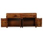 Aparador de madera maciza de sheesham 160x35x75 cm de vidaXL, Aparadores - Ref: Foro24-243943, Precio: 689,46 €, Descuento: %