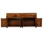 Aparador de madera maciza de sheesham 160x35x75 cm de vidaXL, Aparadores - Ref: Foro24-243943, Precio: 616,11 €, Descuento: %