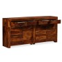 Aparador de madera maciza de sheesham 160x35x75 cm de vidaXL, Aparadores - Ref: Foro24-243943, Precio: 689,46 €, Descuento: %